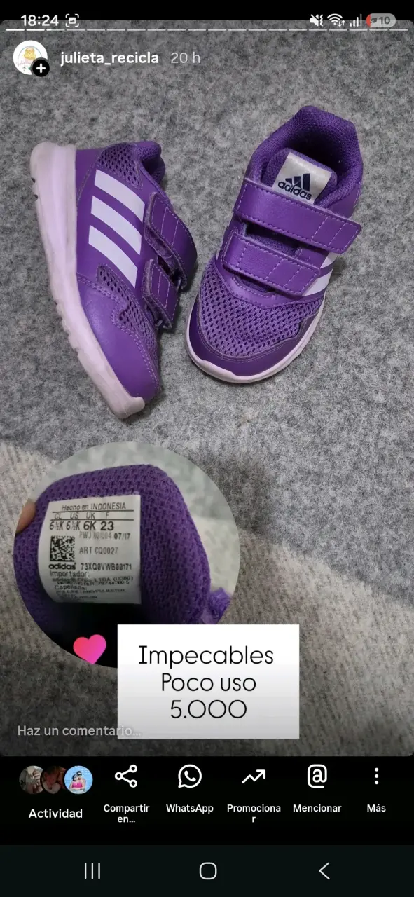 Zapatillas Adidas moradas