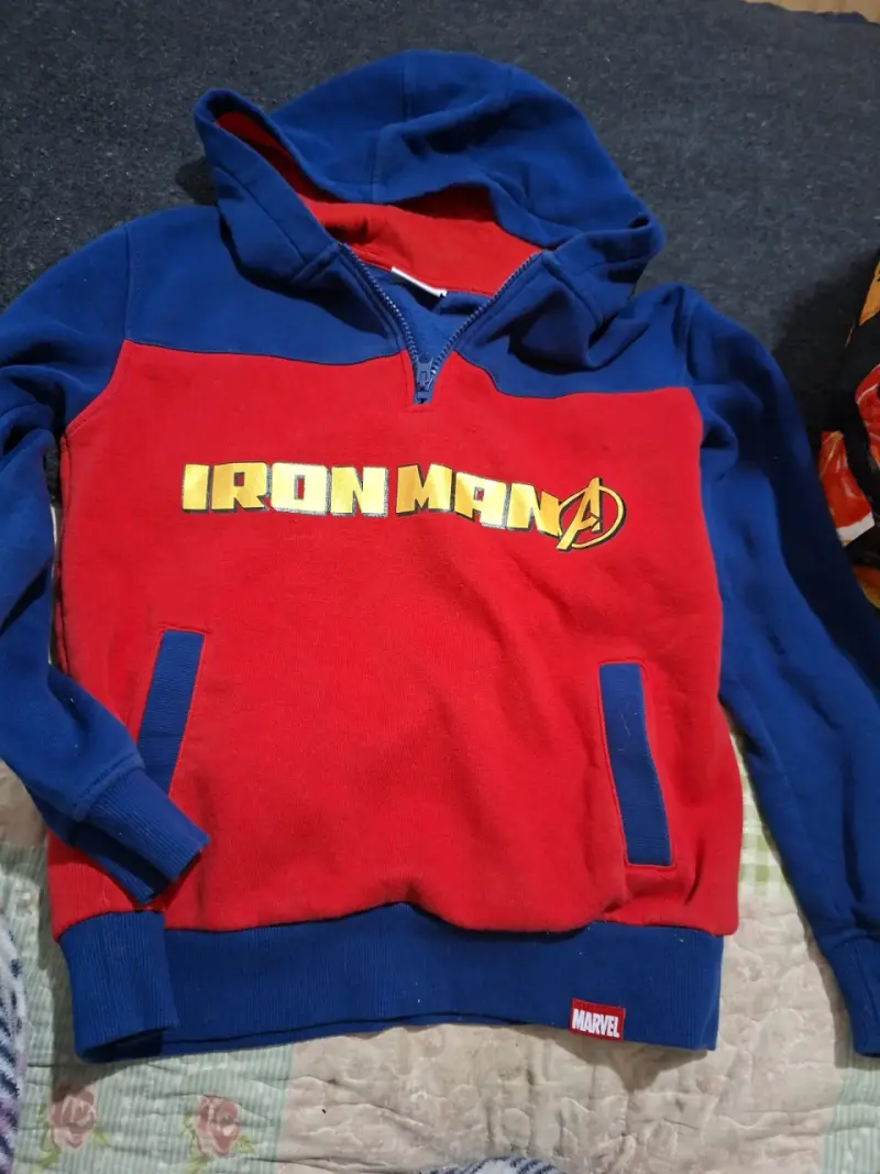Polerón con capucha Iron Man Marvel para niños