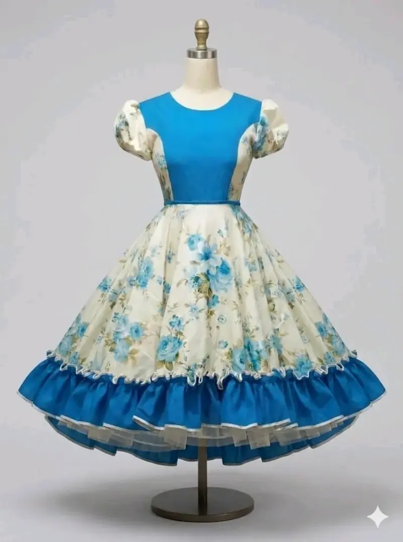 Vestido de cueca+ falso - 1