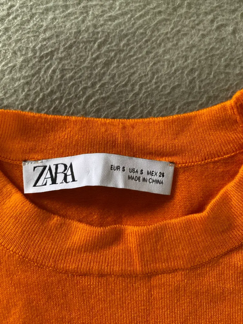 Chaleco sin mangas naranja Zara para mujer - 2