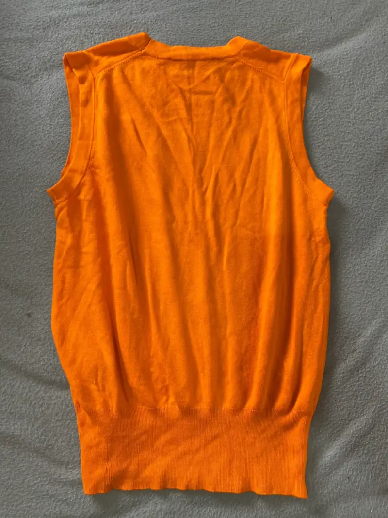 Chaleco sin mangas naranja Zara para mujer - 3