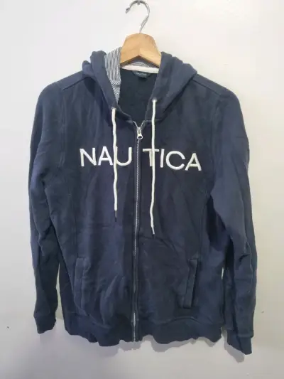 Polerón con capucha azul marino Nautica - miniatura 1