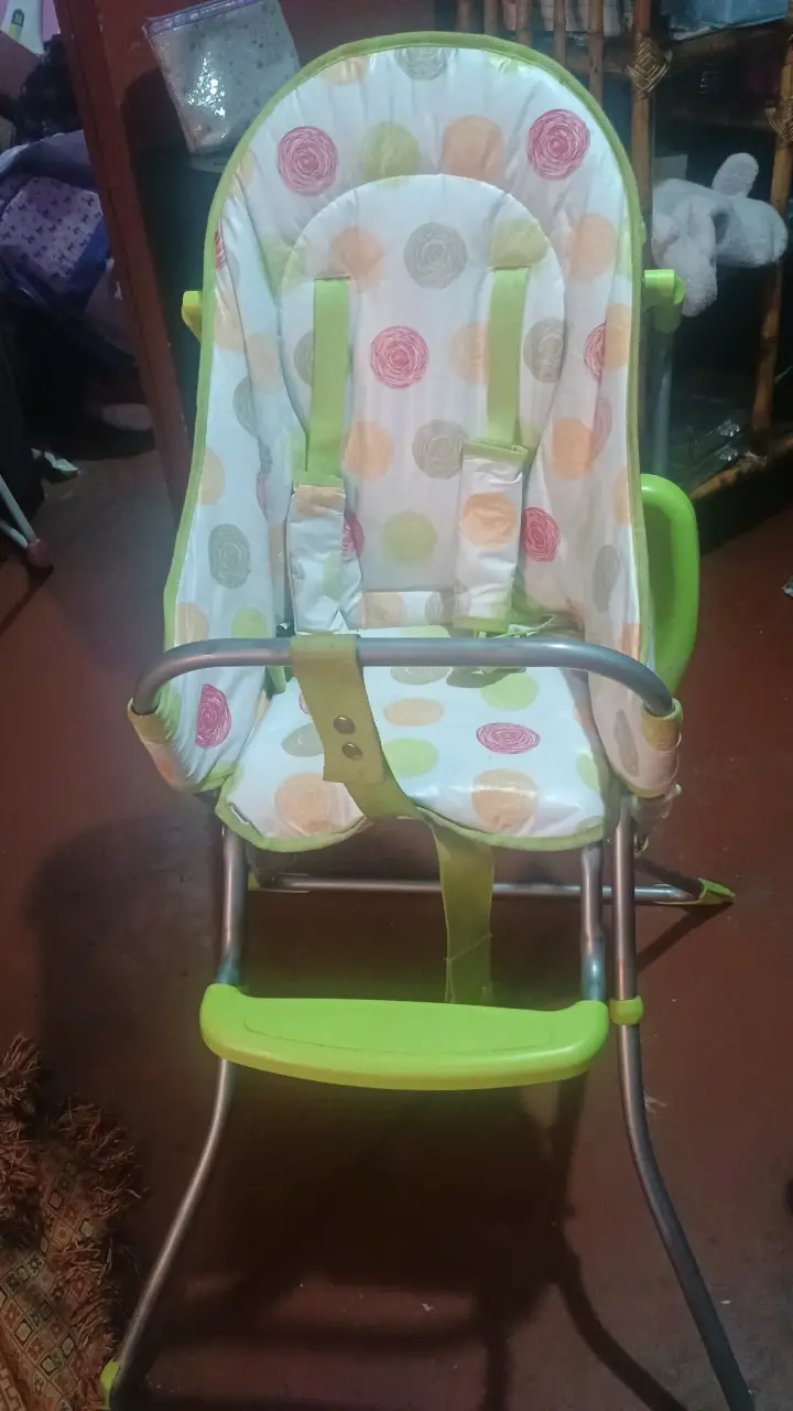 Silla de comer para bebé Lebebé verde - 1