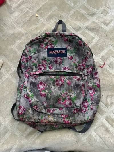 Mochila Jansport con diseño floral - miniatura 1