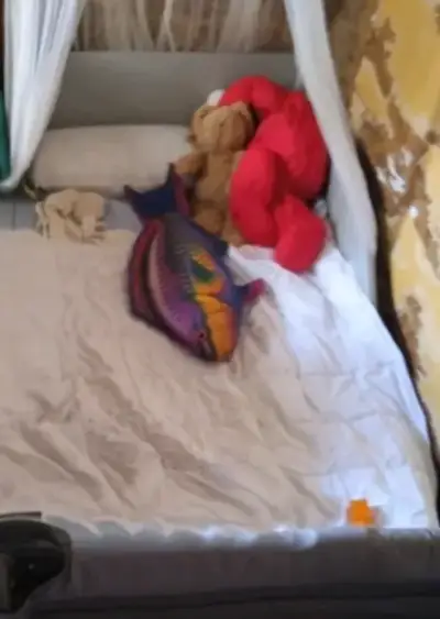Cama transición infantil blanca de madera - miniatura 3