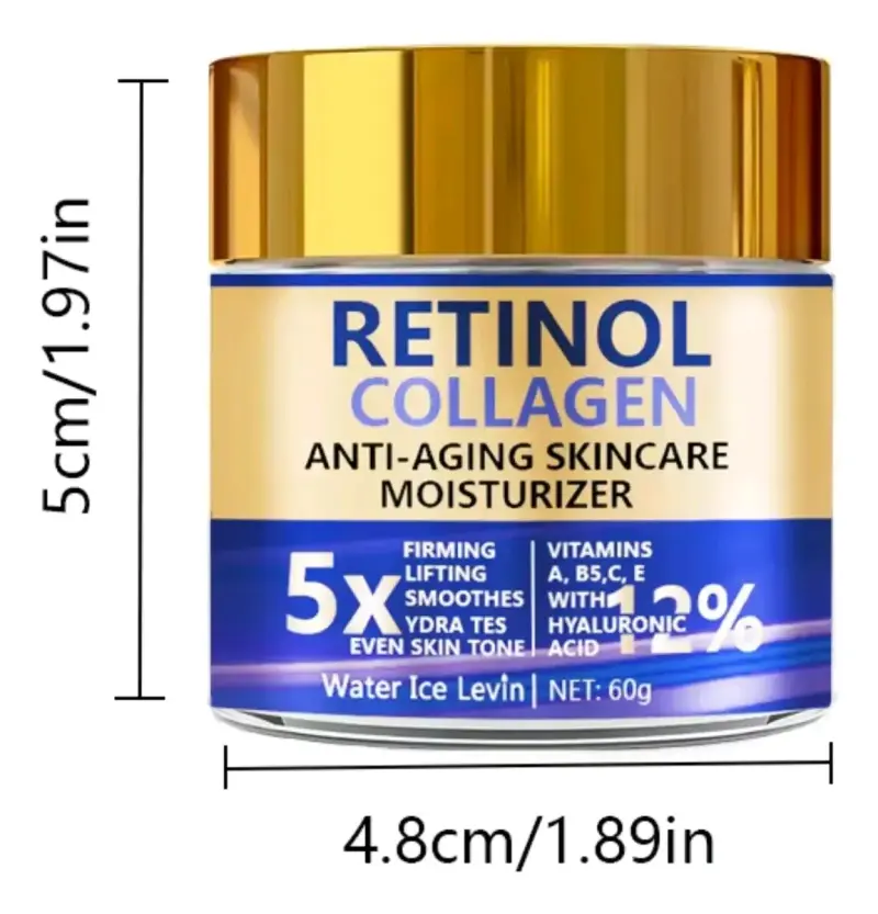 Crema Antiarrugas con Retinol y Colágeno 60g - 2