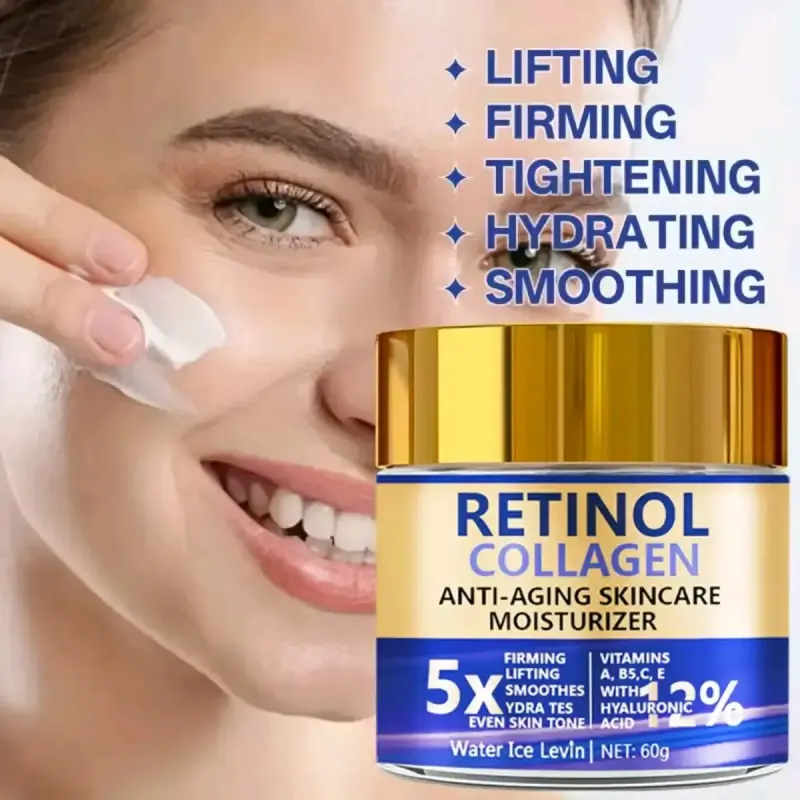 Crema Antiarrugas con Retinol y Colágeno 60g - 5