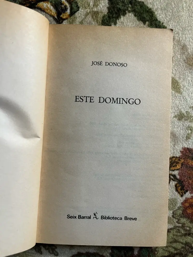 Libro 'Este Domingo' de José Donoso - 2