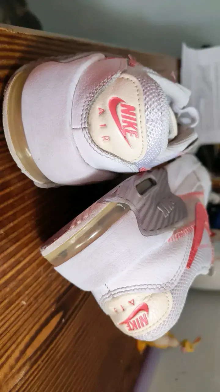 Zapatillas Nike Air Max para niñs, blancas y rojas - 3