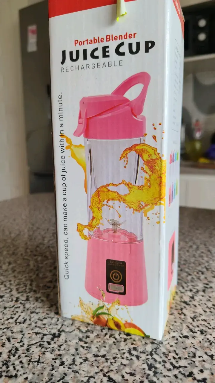 Licuadora Portátil Recargable Juice Cup Rosa - 1