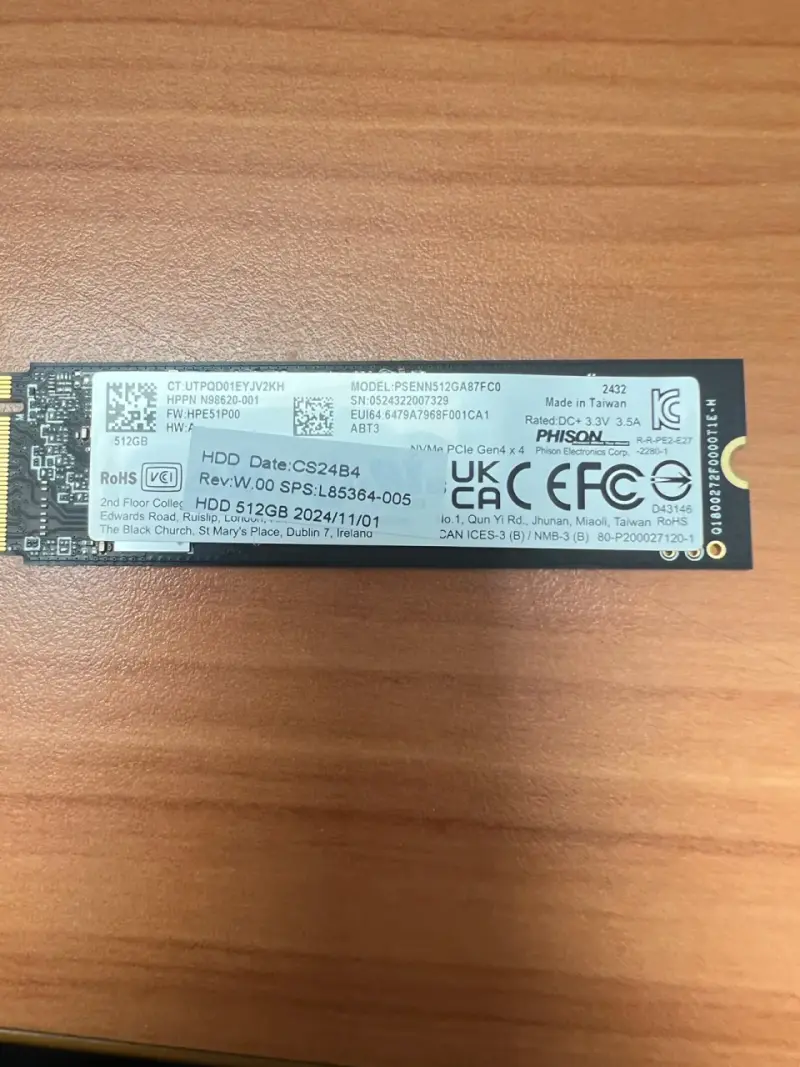 Disco SSD NVMe 512GB PCIe Gen4 - 1