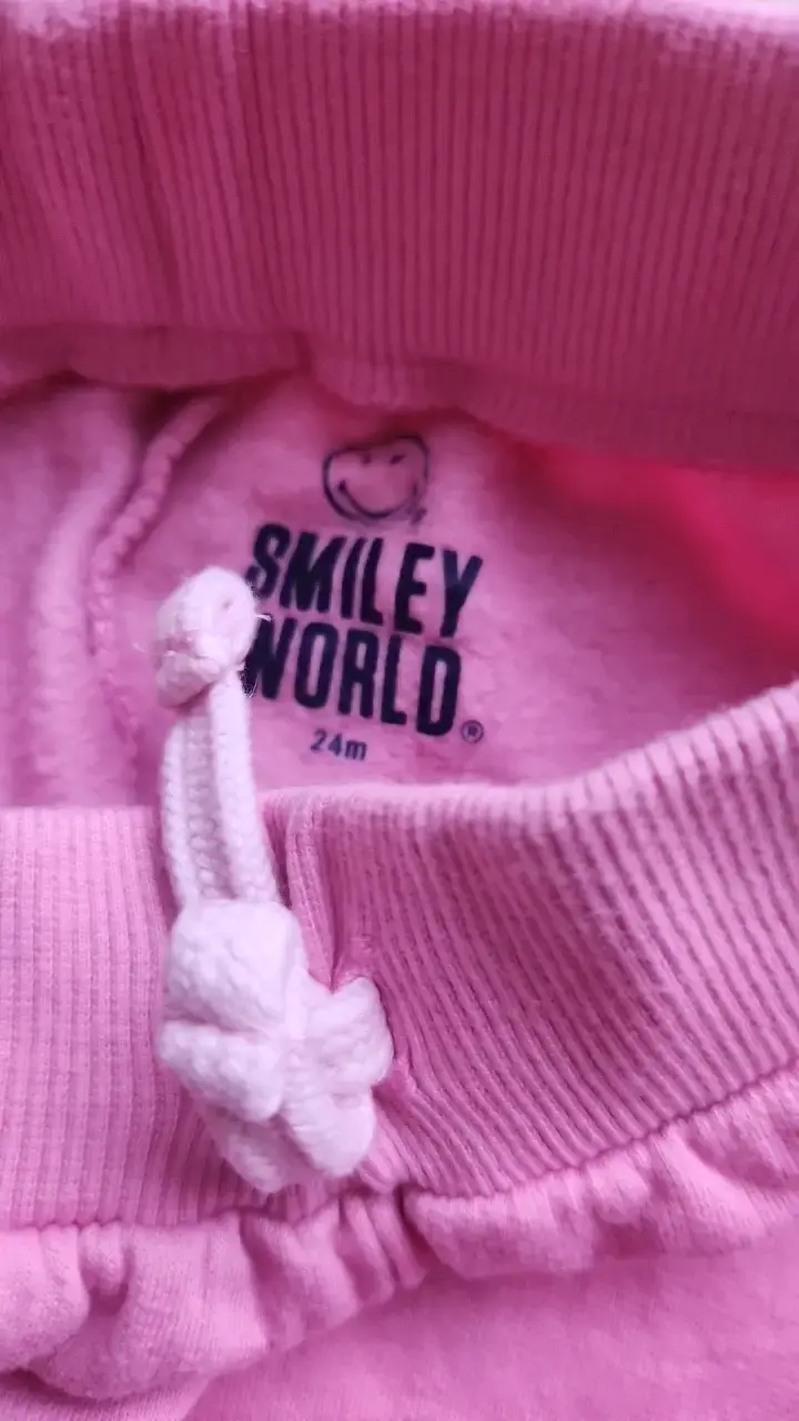 Pantalones rosados para bebé Smiley World - 3
