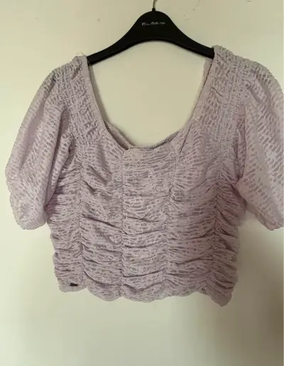 Blusa lila con textura de Foster Moon - miniatura 3