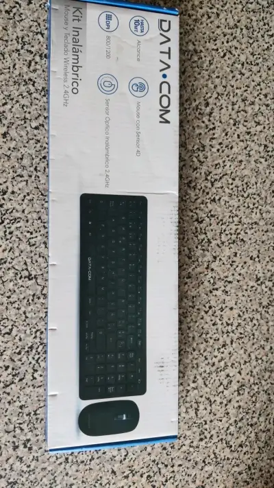 Kit inalámbrico teclado y mouse Datacom - miniatura 1