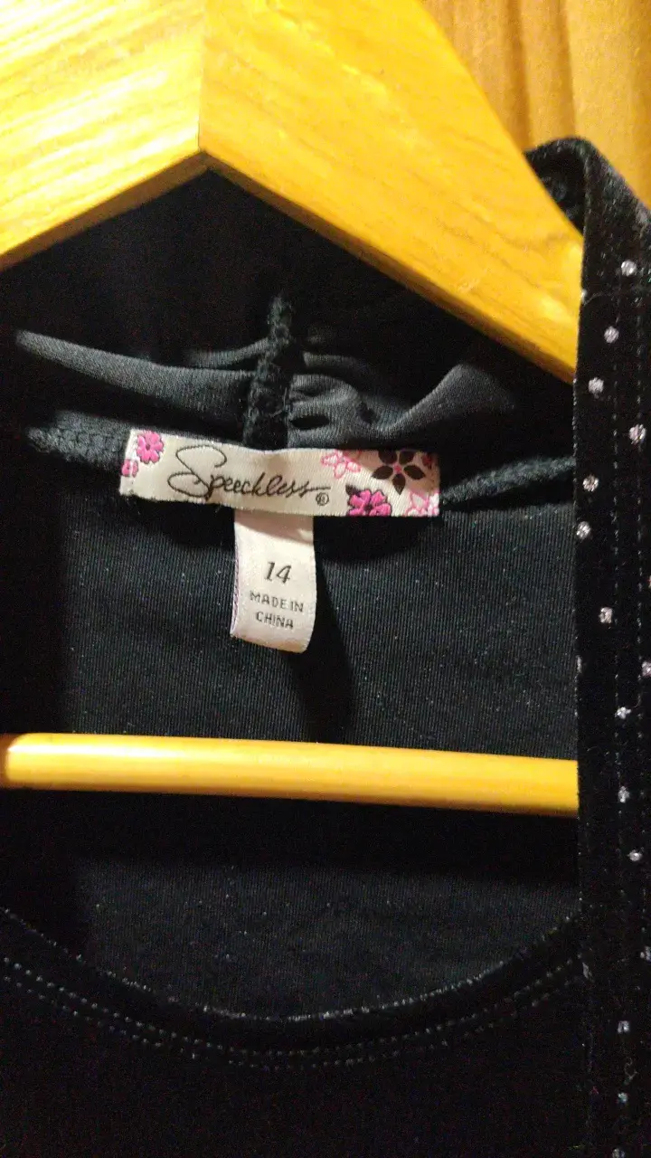 Vestido negro con bolero para niña - 2