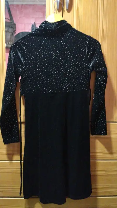 Vestido negro con bolero  para niña - miniatura 3