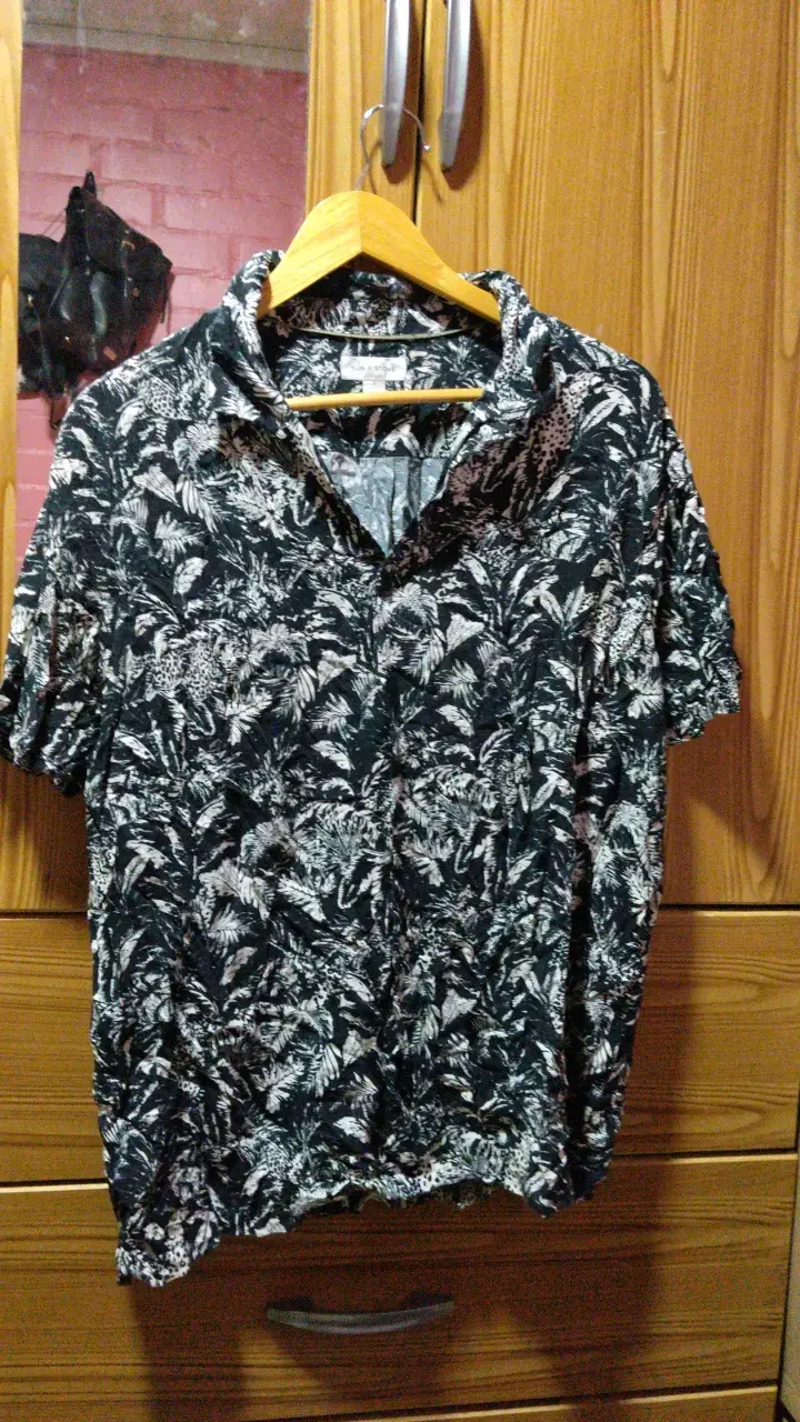 Camisa estampada Sun + Stone para hombre - 1