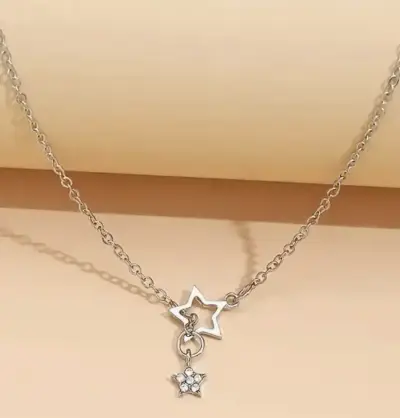 Collar de plata con colgante de estrella - miniatura 2