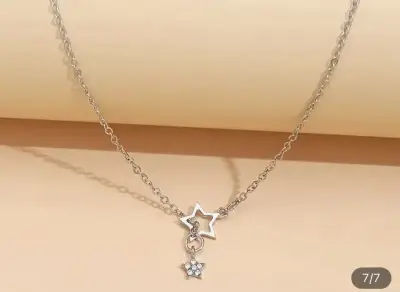 Collar de plata con colgante de estrella - miniatura 3