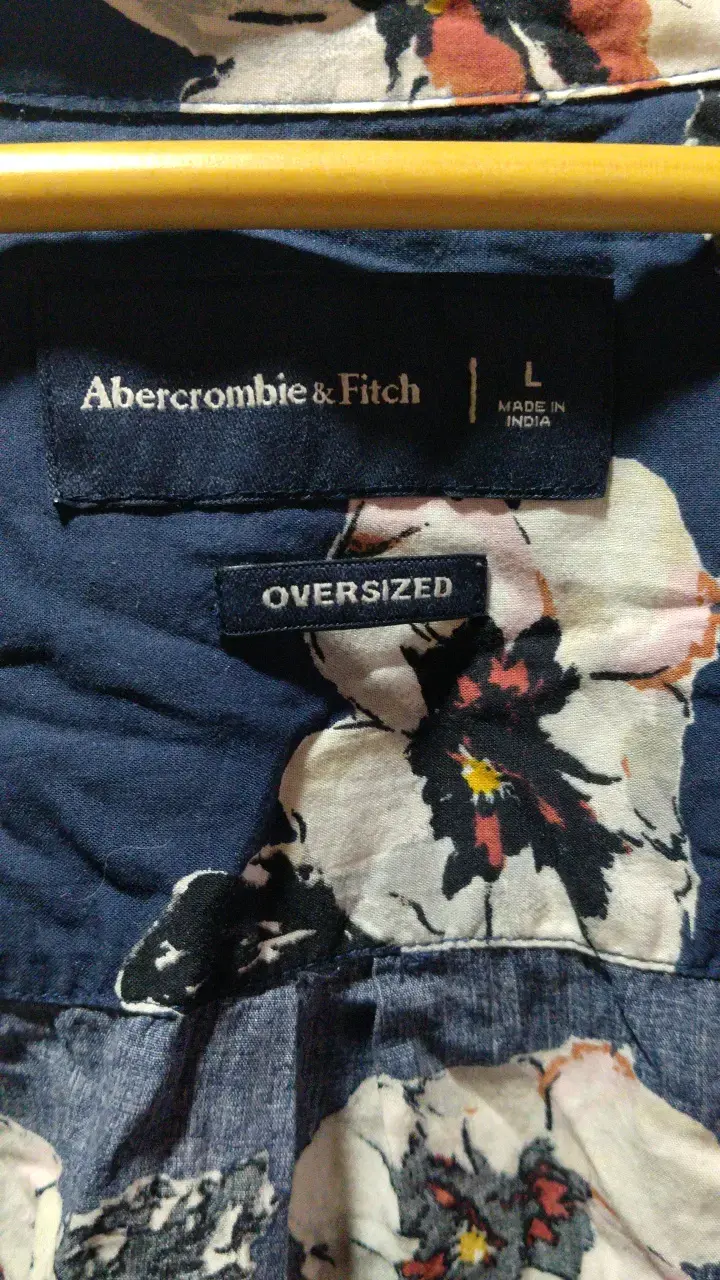 Camisa floral oversized Abercrombie & Fitch - 1