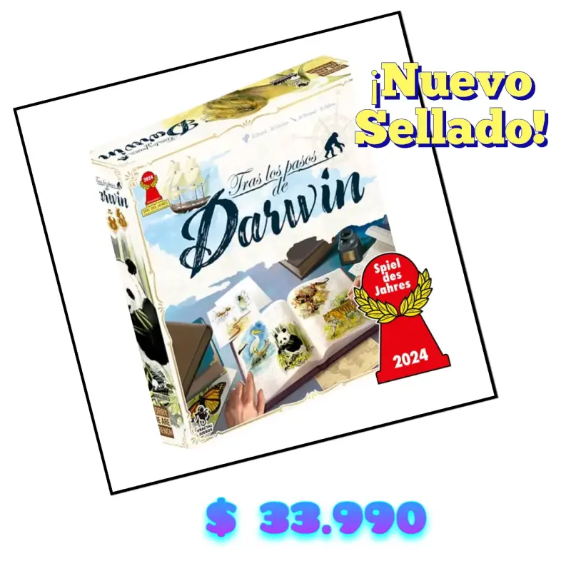 Juego de mesa Tras los pasos de Darwin nuevo