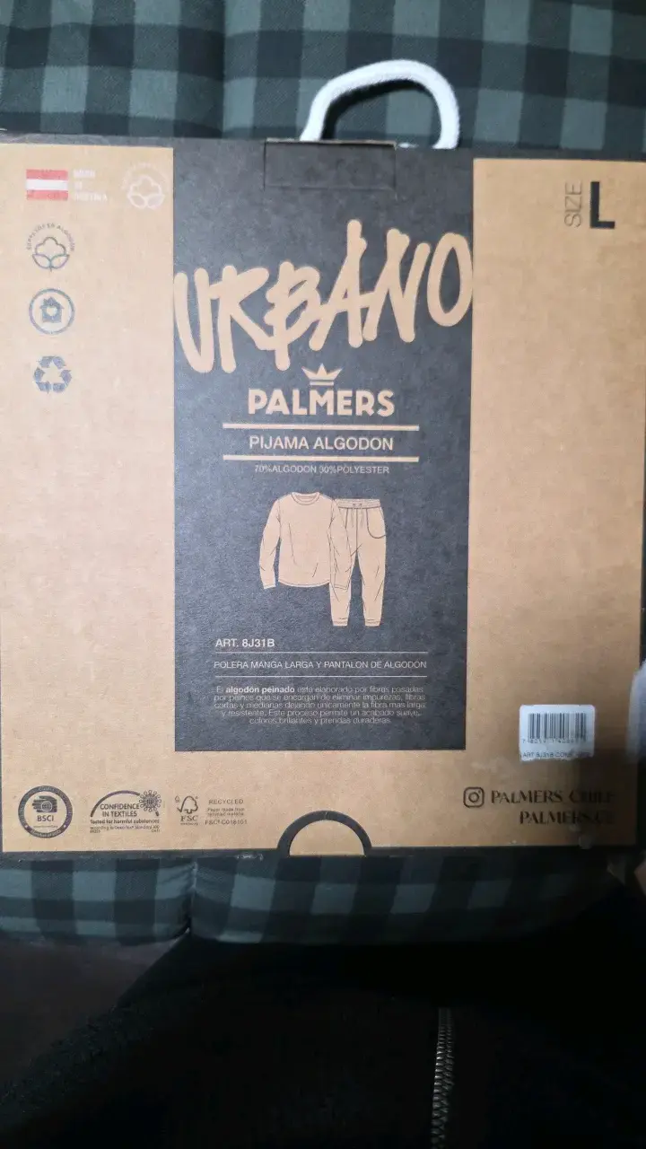 Pijama Palmer's Urbano Algodón Talla L - 2