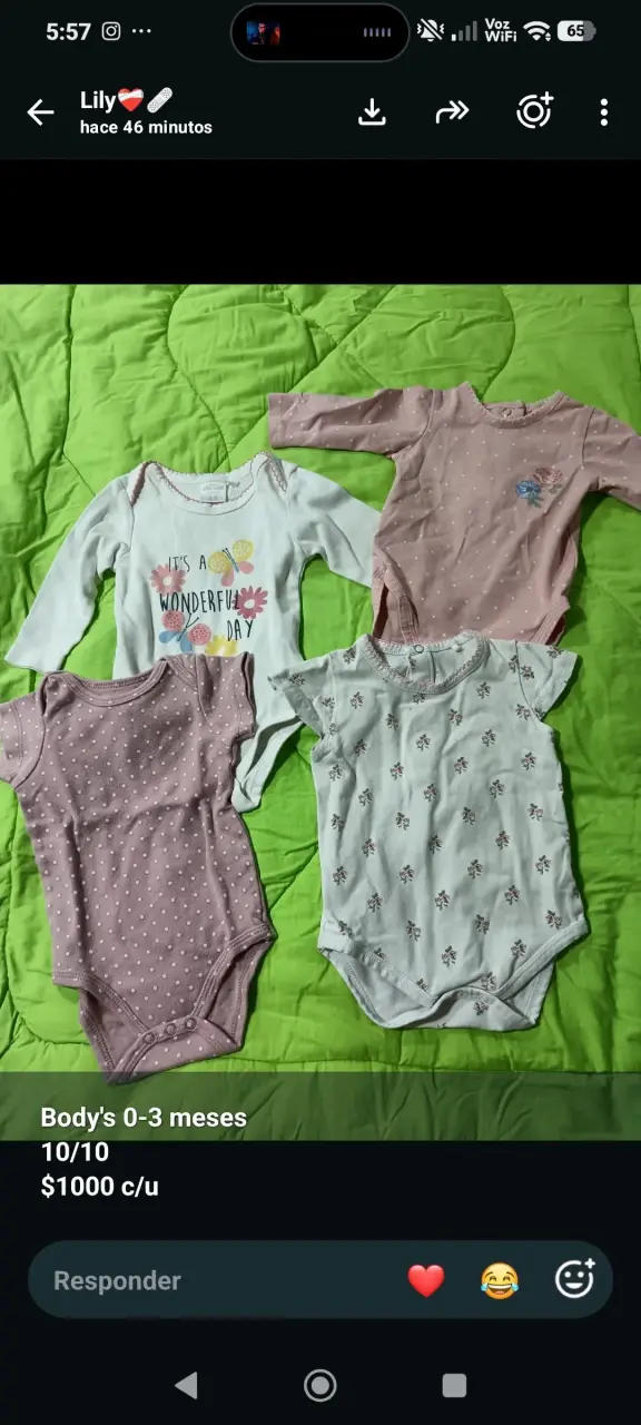 bodys para bebé 0-3 meses manga corta