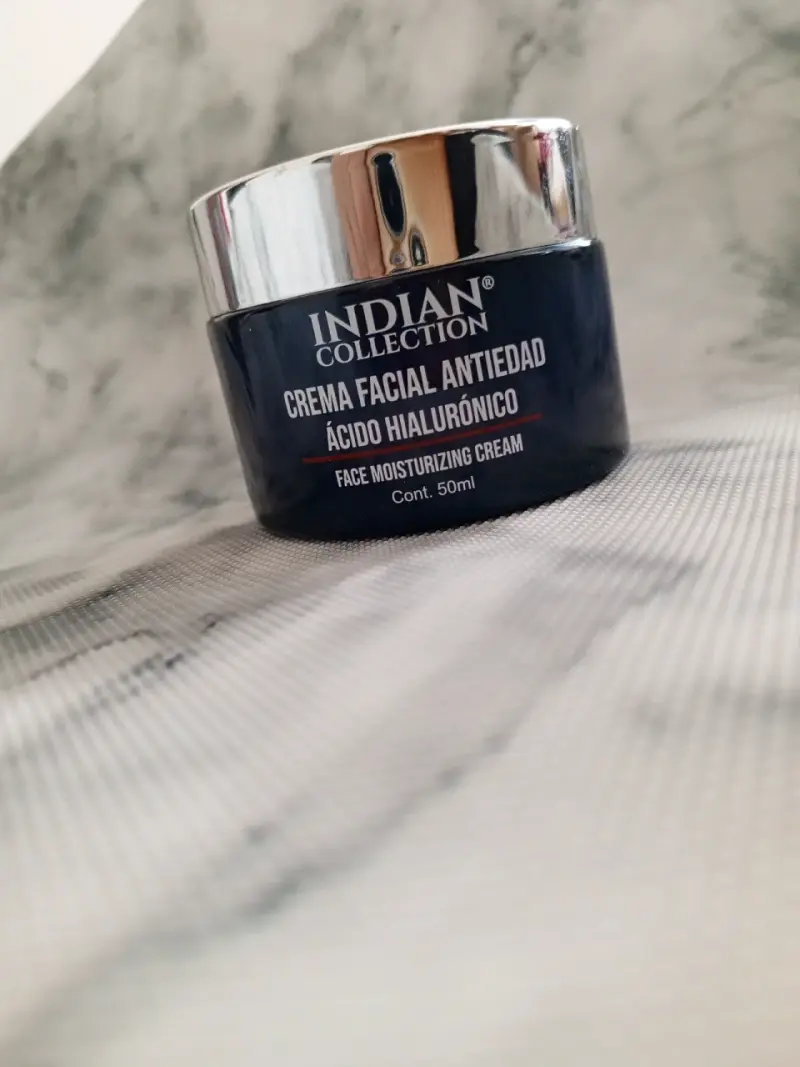 Crema Facial Antiedad Indian Collection con Ácido Hialurónico