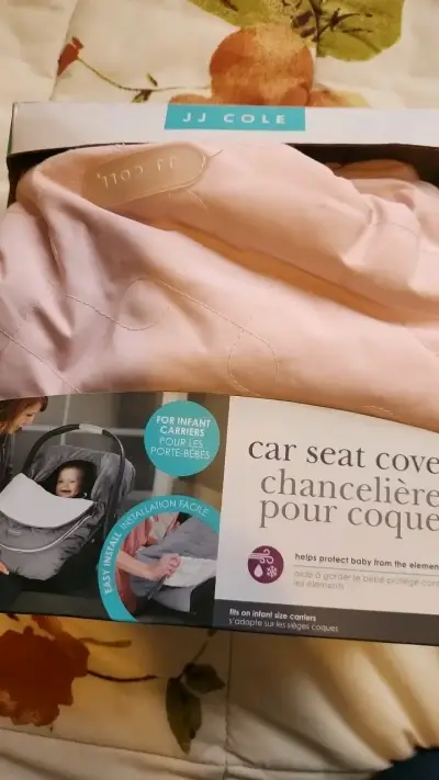 Cubierta para silla de auto JJ Cole rosa - miniatura 1
