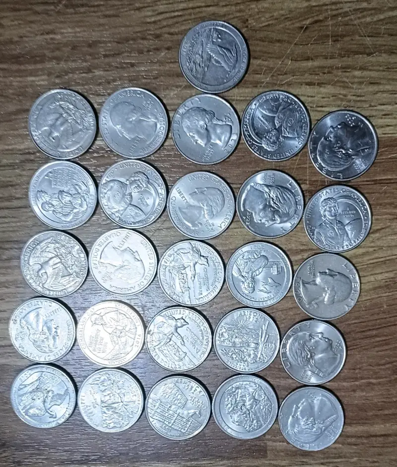 Monedas y Billete de Estados Unidos - 3