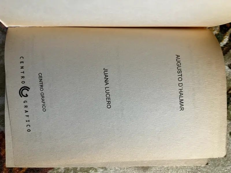 Libro Juana Lucero de Augusto D'Halmar - 2