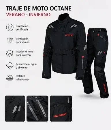 Traje de moto Octane mujer chaqueta S pantalón M - 1