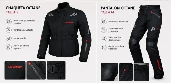 Traje de moto Octane mujer chaqueta S pantalón M - 2