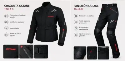 Traje de moto Octane mujer chaqueta S pantalón M - miniatura 2