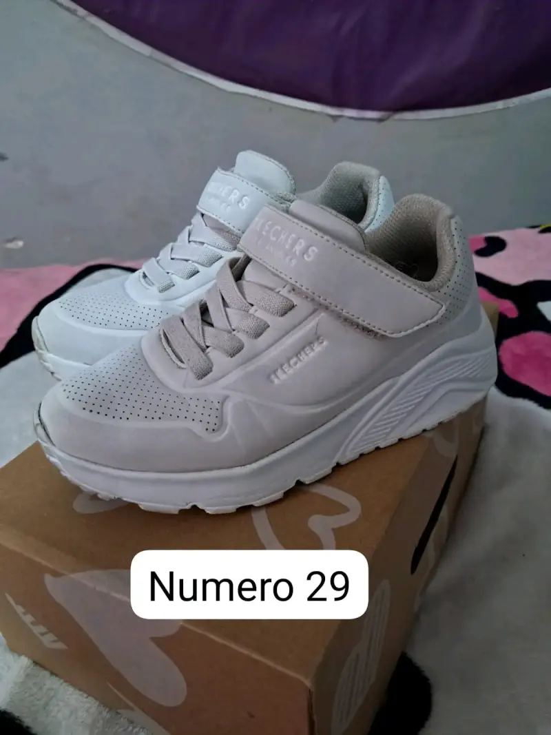 Zapatillas deportivas blancas para niños talla 31 - 2