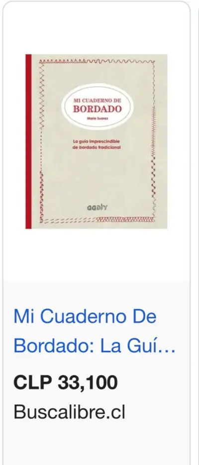 Libro Mi Cuaderno De Bordado Marie Suarez - miniatura 3