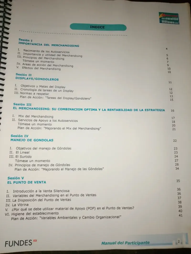 Manual de Participante de Merchandising FUNDES - 2