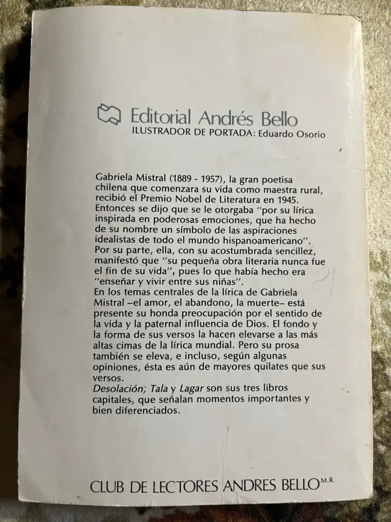 Libro 'Lagar' de Gabriela Mistral - 3