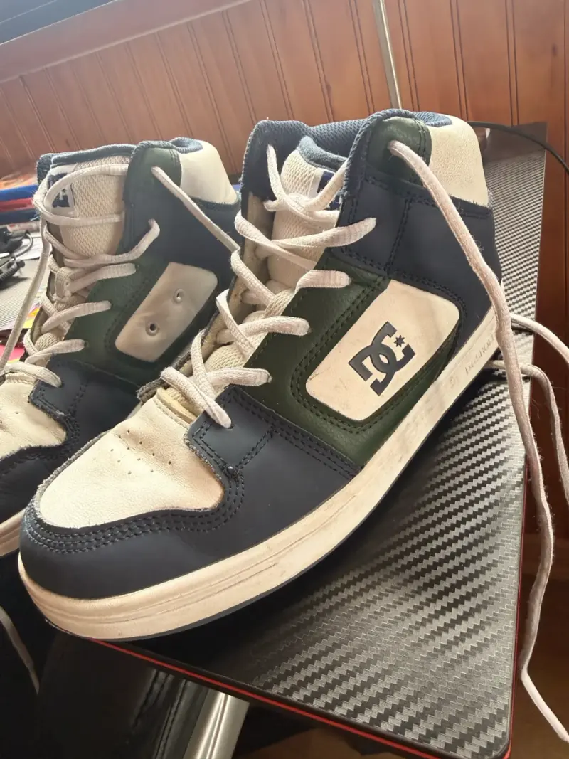 Zapatillas deportivas DC Shoes altas en azul y blanco - 2