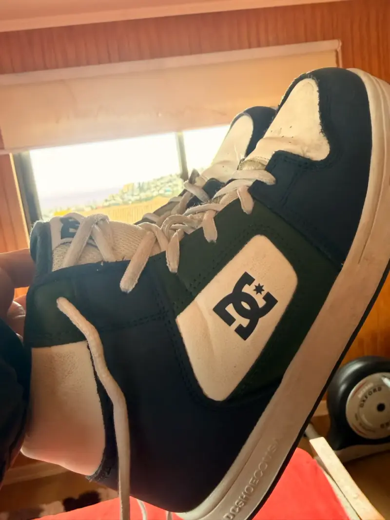 Zapatillas deportivas DC Shoes altas en azul y blanco - 5