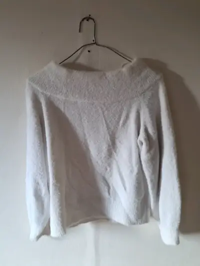 Suéter Blanco de Lana para Mujer - miniatura 2