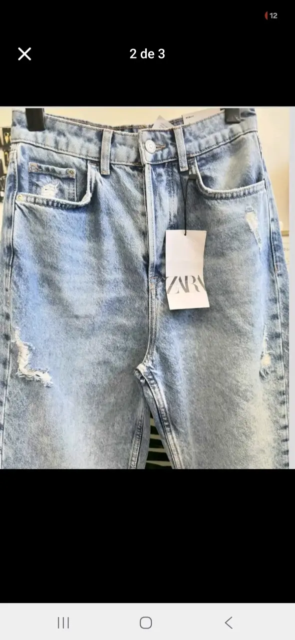 Jeans Zara desgastados para mujer - 2