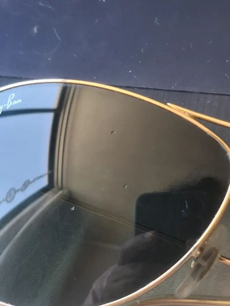 Lentes de sol Ray-Ban Aviator doradas - 5