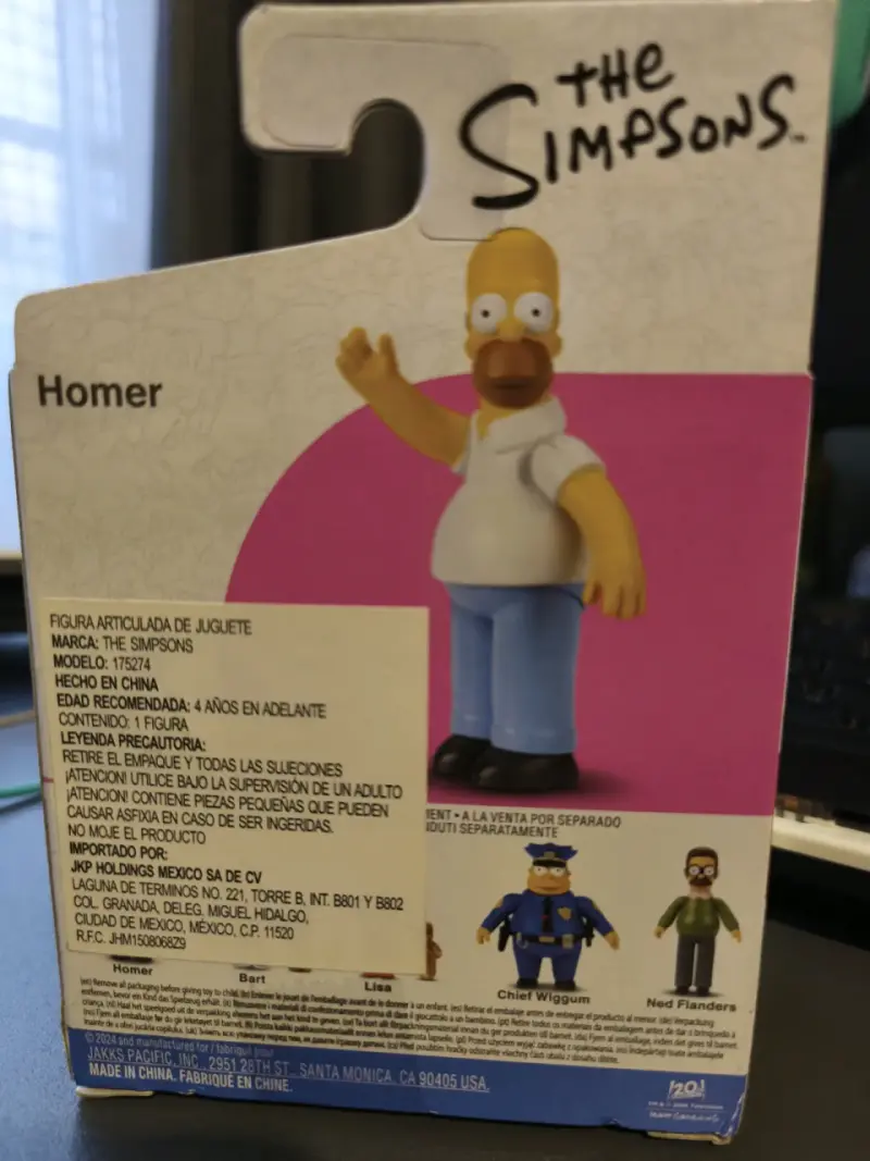 Figura de acción de Homero Simpson de Jakks Pacific - 2