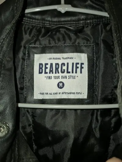 Chaqueta de cuero sintético negra Bearcliff - miniatura 2