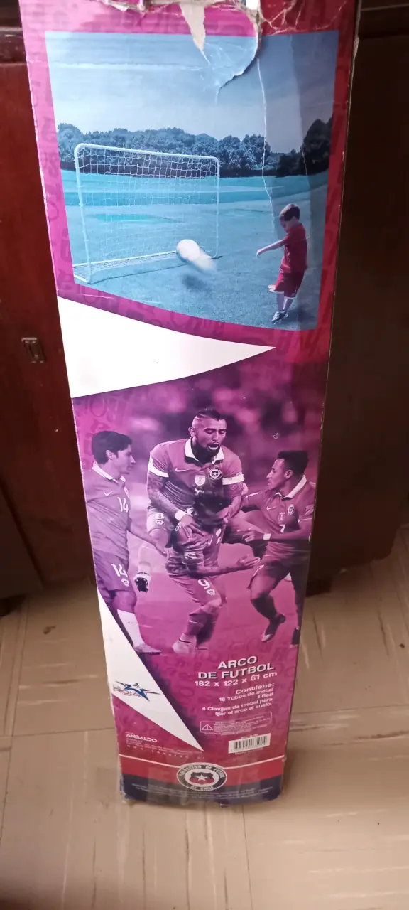 Arco de fútbol 182x122x61 cm con red