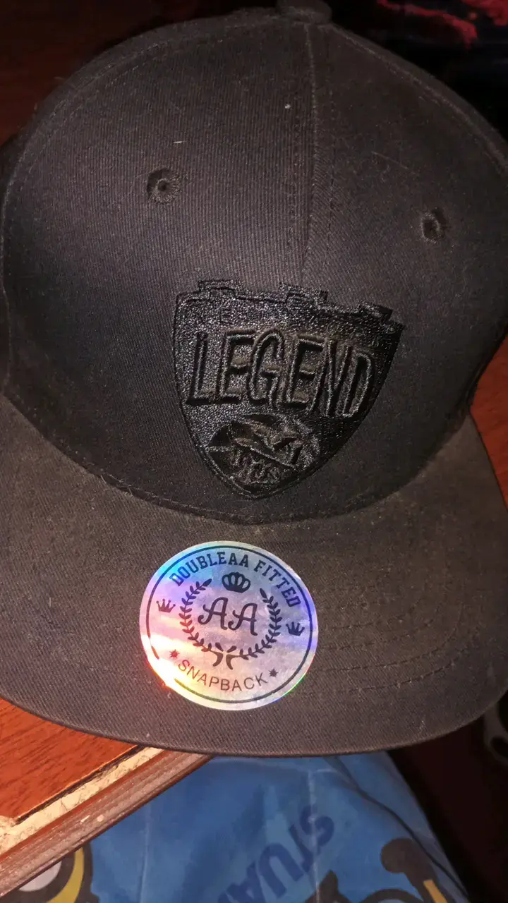 Gorra negra Legend Snapback Double AA - 1