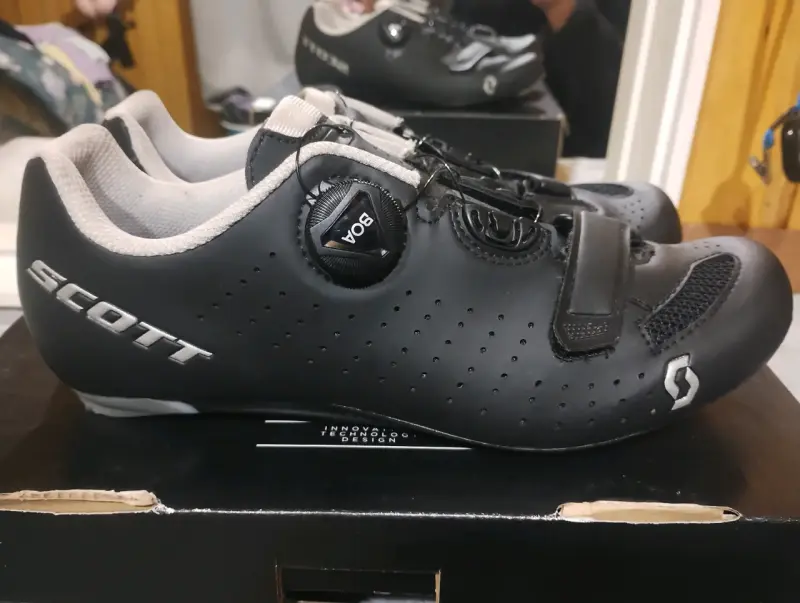 Zapatillas de ciclismo ruta Scott Comp negras - 2