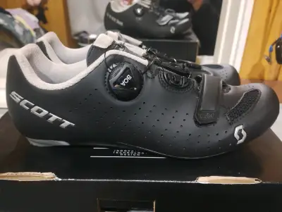 Zapatillas de ciclismo ruta Scott Comp negras - miniatura 2