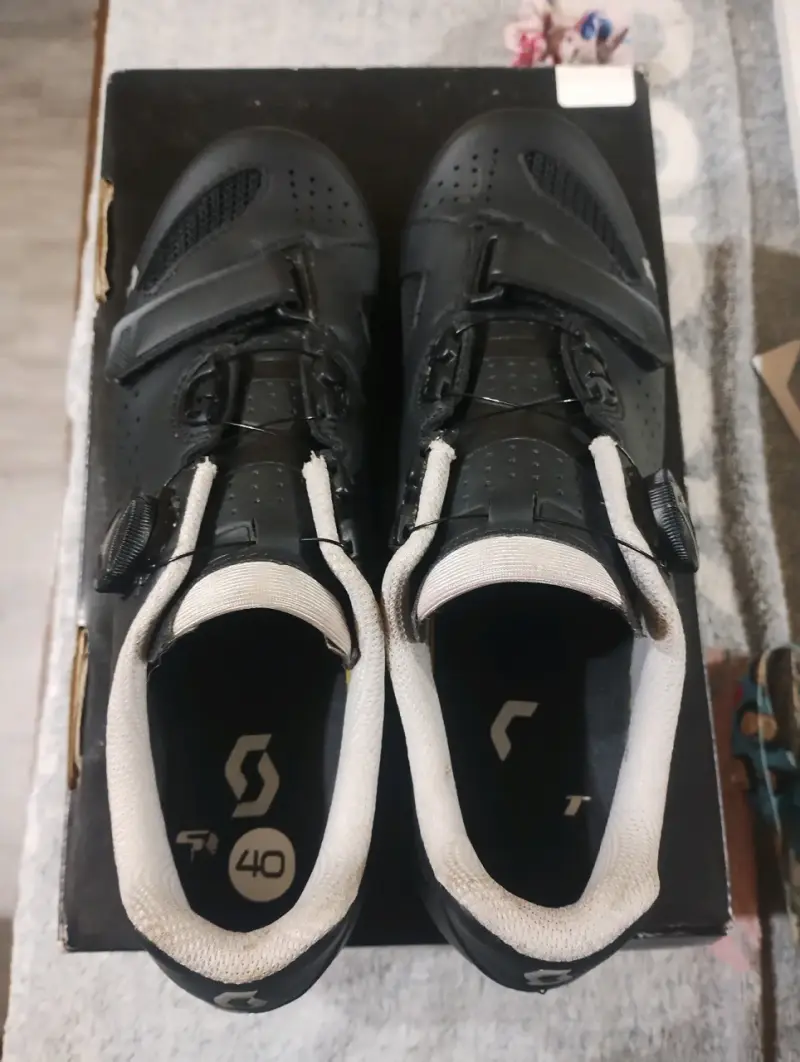 Zapatillas de ciclismo ruta Scott Comp negras - 3